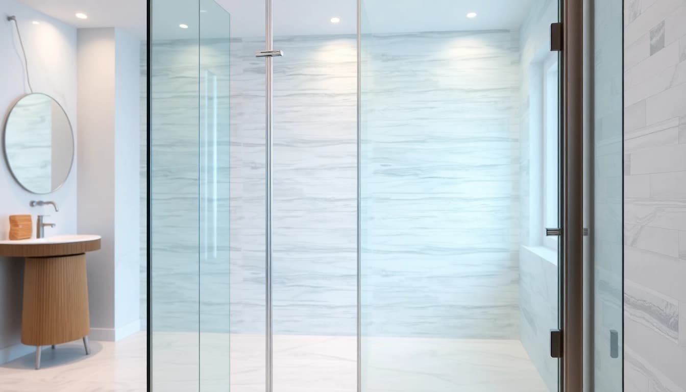 Enhance your bathroom with a stylish wet room shower screen that complements contemporary design.