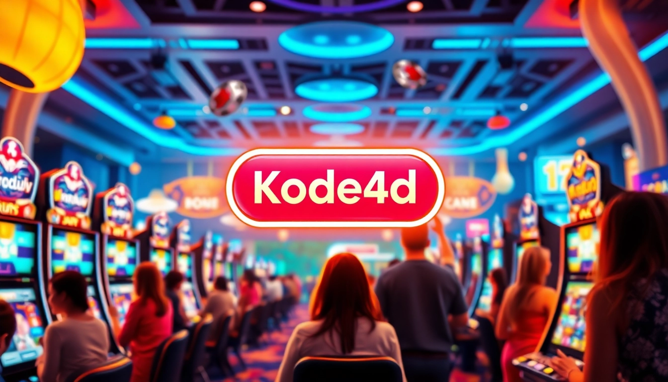 Kode4d link showcased in an exciting online gaming environment with vibrant slot graphics.