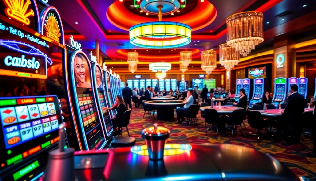 Experience the thrill of winning at doaslot with vibrant casino machines lighting up the scene.