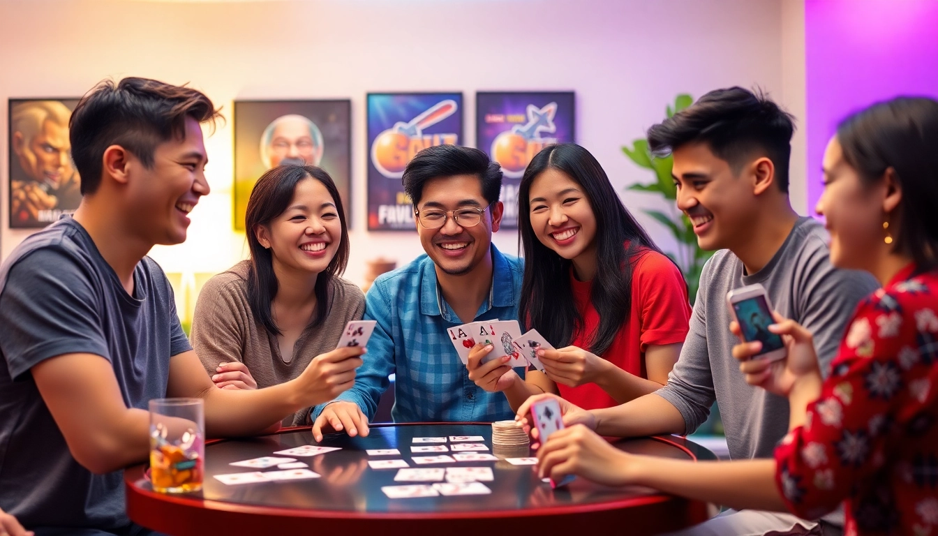 Online card gaming community at topgamebaidoithuong.mx, showcasing interaction and excitement.