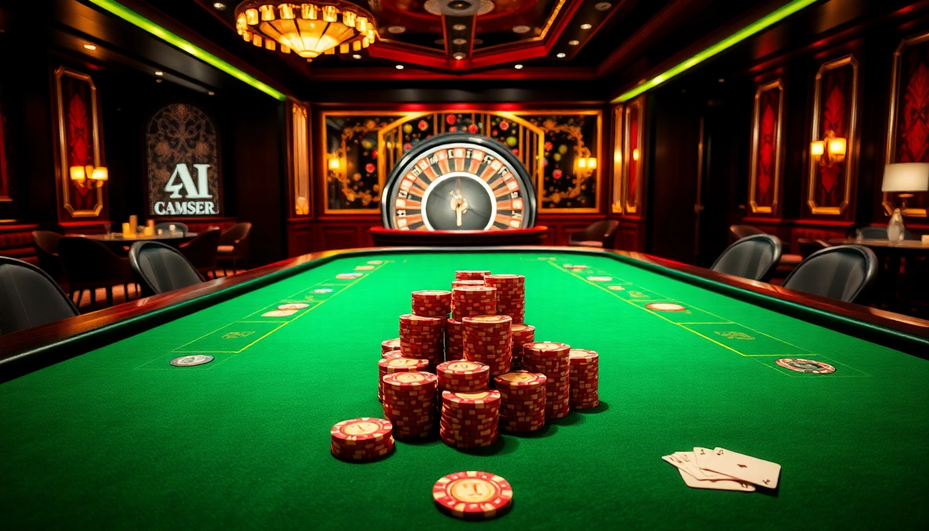 Experience game ai technology enhancing the excitement at a luxurious casino table.