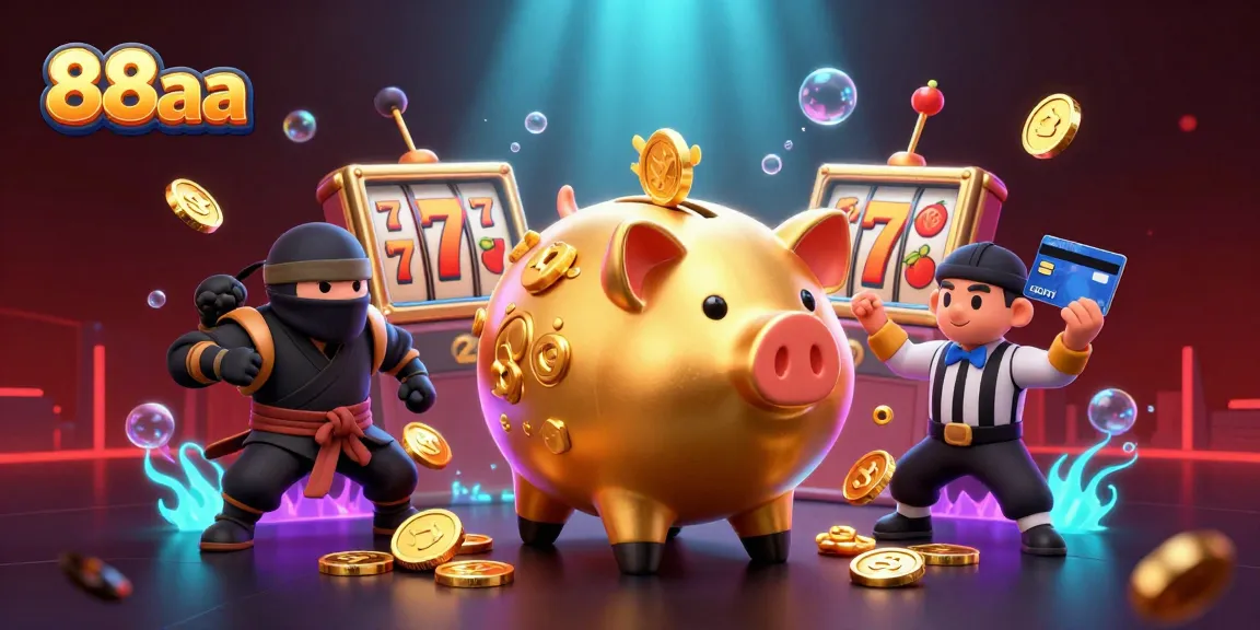 88aa's sumo wrestler piggy bank delivers big wins with engaging slot gaming elements in vibrant 3D.